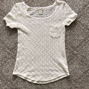 Lucky Brand Crocheted top